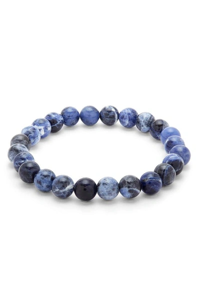 Brook & York Sodalite Bead Bracelet In Blue