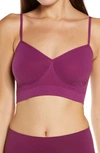 Yummie Audrey Day Seamless Bralette In Plum Caspia