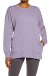Zella Amazing Crewneck Sweatshirt In Purple Mulled Heather