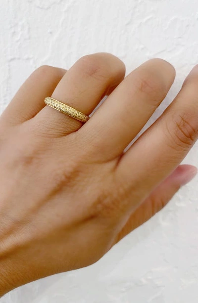Sethi Couture Pav� Yellow Diamond Band Ring In Yellow Gold