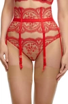 Dita Von Teese Severine Suspender Belt In Flame