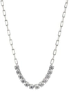 NADRI ZOE CUBIC ZIRCONIA FRONTAL NECKLACE,AN40042RCZ