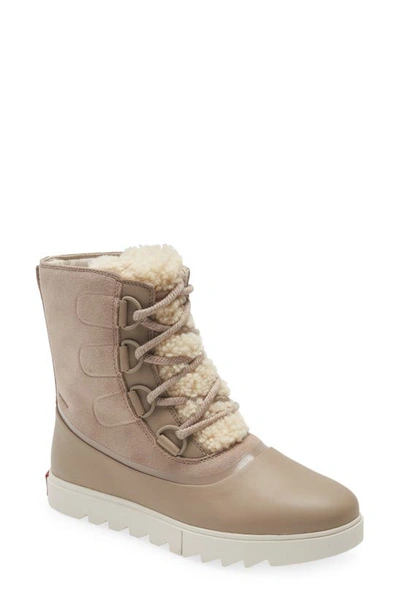 Sorel Joan Of Arctic Next Lite Waterproof Wedge Snow Boot In Omega Taupe Fa