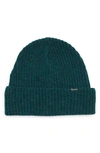 Madewell Chunky Merino Wool Cuff Beanie In Midnight Green
