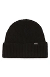 Madewell Chunky Merino Wool Cuff Beanie In True Black