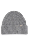 Madewell Chunky Merino Wool Cuff Beanie In Ashen Silver