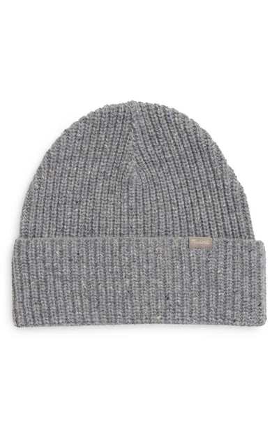 Madewell Chunky Merino Wool Cuff Beanie In Ashen Silver
