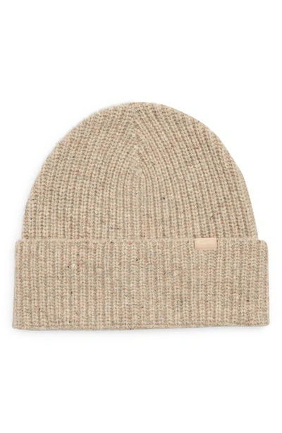 Madewell Chunky Merino Wool Cuff Beanie In Desert