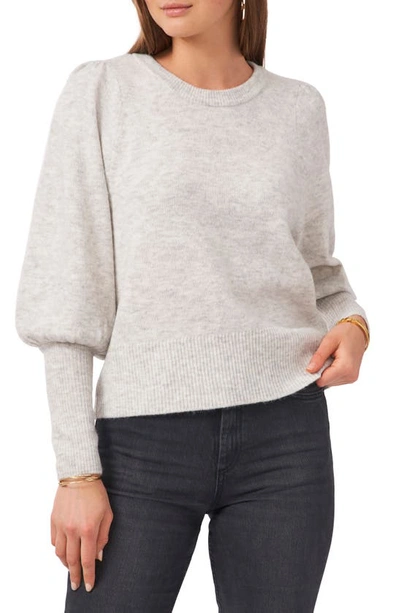 Vince Camuto Balloon Sleeve Sweater In Silver Heather
