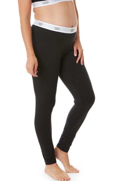 Cache Coeur Life Maternity Leggings In Black