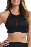 LA BLANCA LA BLANCA ISLAND GODDESS HIGH NECK BIKINI TOP,LB2IG88