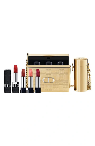 Dior Rouge  Minaudière Lipstick Case & Lipstick Refill Set