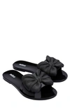 Melissa Babe Ii Bow Slide Sandal In Black
