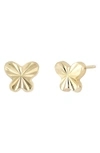 Bony Levy 14k Gold Textured Butterfly Stud Earrings In 14k Yellow Gold