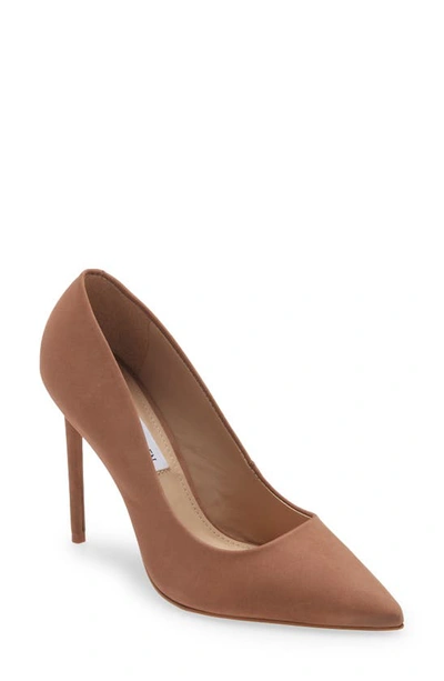 Steve Madden Vala Pumps In Tan Nubuck-brown