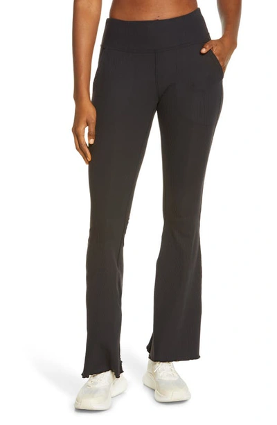 Outdoor Voices Superform Rib Flare Pants In Black
