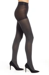 Hue Super Opaque Tights In Gray Heather