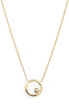 DANA REBECCA DESIGNS LULU JACK DIAMOND DISC PENDANT NECKLACE,N3505