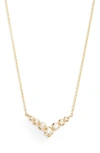 Dana Rebecca Designs Vivian Lily Graduating Diamond Necklace In Yellow Gold