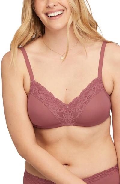 Montelle Intimates Dream Wireless T-shirt Bra In Mesa Rose