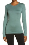 Icebreaker 260 Tech Long Sleeve Crewneck T-shirt In Sage