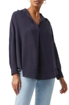FRENCH CONNECTION RHODES CREPE POPOVER SHIRT,72KZE