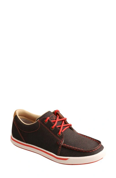 Twisted X Kicks Sneaker In Black Grenadine