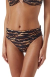 Melissa Odabash Brussels Tiger-print Bikini Bottoms In Safari