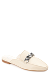 Journee Collection Hazina Embossed Lizard Tru Comfort Foam Mule In Ivory