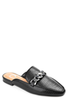 Journee Collection Hazina Embossed Lizard Tru Comfort Foam Mule In Black