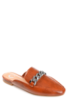 Journee Collection Hazina Embossed Lizard Tru Comfort Foam Mule In Tan