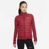 Nike Therma-fit Women's Synthetic Fill Running Jacket In Pomegranate