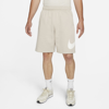 Nike Sportswear Club Men's Graphic Shorts In Cream Ii,cream Ii