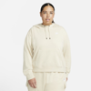 Nike Sportswear Essentials Women's Oversized Fleece Hoodie In Rattan,rattan,white