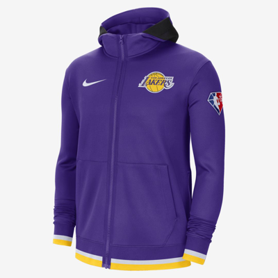 Nike Los Angeles Lakers Showtime Men's Dri-fit Nba Full-zip Hoodie In ...