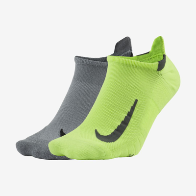 NIKE MULTIPLIER RUNNING NO-SHOW SOCKS 