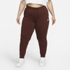 Nike Sportswear Essential Women's Fleece Pants In Bronze Eclipse,white