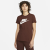 Nike Sportswear Essential T-shirt In Bronze Eclipse,white