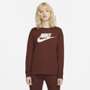 Nike Sportswear Women's Long-sleeve T-shirt In Bronze Eclipse,white