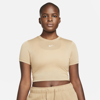 Nike Sportswear Essential Women's Crop Top In Hemp,white