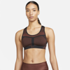 Nike Women's Fe/nom Flyknit High-support Non-padded Sports Bra In Brown