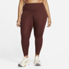 Nike One Luxe Women's Mid-rise 7/8 Leggings In Bronze Eclipse,clear