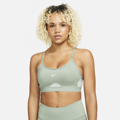 Nike Dri-fit Indy Women's Light-support Padded U-neck Sports Bra In Green | ModeSens