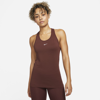 Nike Dri-fit Adv Aura Women's Slim-fit Tank In Brown