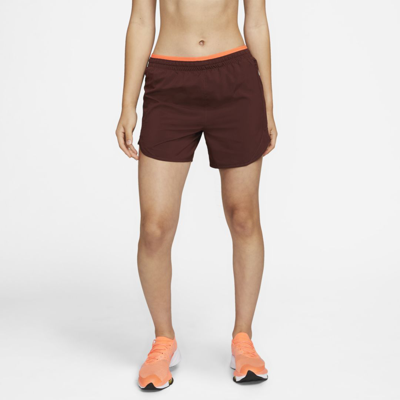 Nike Tempo Luxe Women's Running Shorts In Bronze Eclipse,total Orange