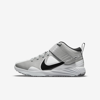 Nike Force Trout 7 Turf Little/big Kids' Baseball Shoes In Light Smoke Grey,white,dynamic Turquoise,black