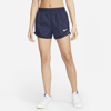 Nike Dri-fit Tempo Women's 3" Leopard Print Running Shorts In Midnight Navy,midnight Navy,black