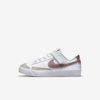 Nike Blazer Low '77 Little Kids' Shoes In White,white,pink Glaze