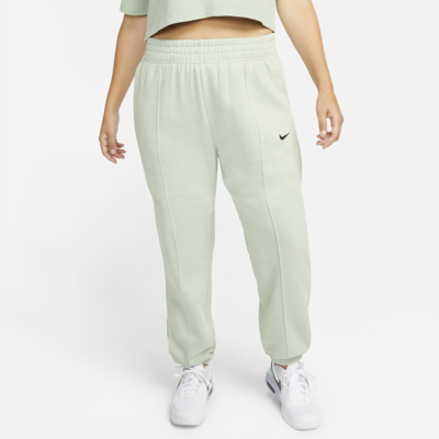Nike Sportswear Essential Collection Women's Fleece Pants In Seafoam,black