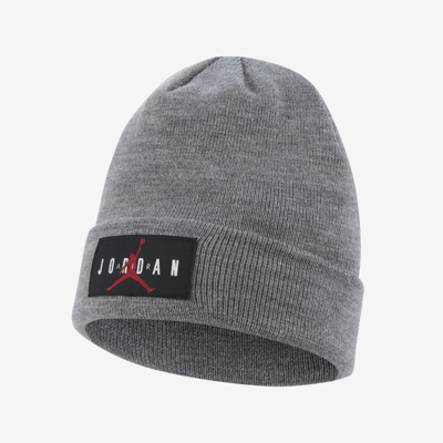 Jordan Big Kids' Beanie In Carbon Heather